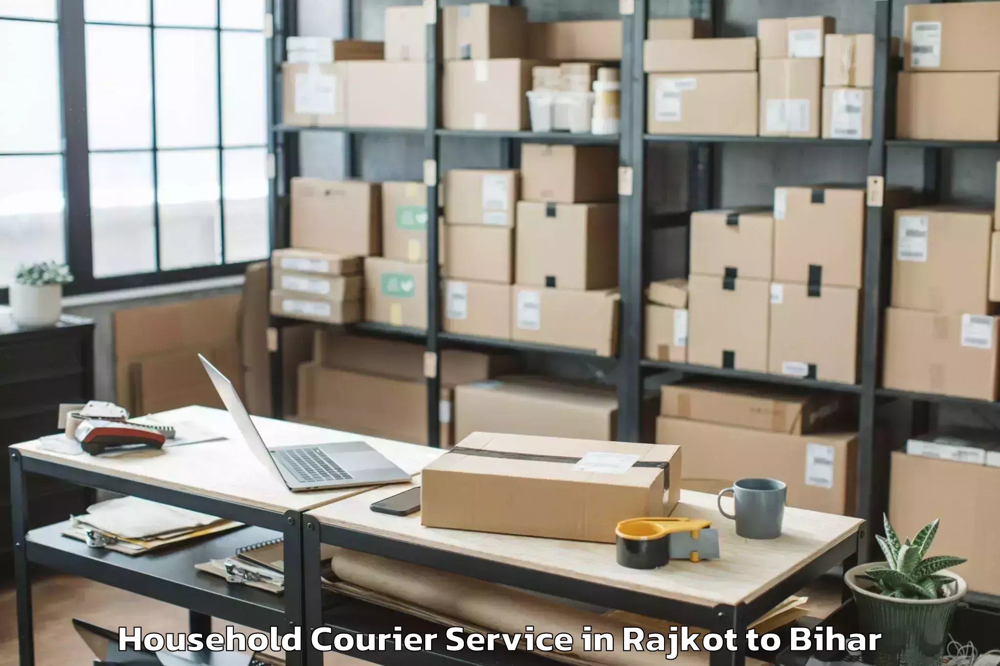 Hassle-Free Rajkot to Kursela Household Courier